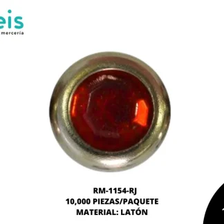 REMACHES METAL TACHE PIEDRA RM-1154-RJ 6mm 10 MILL/PQT ROJO