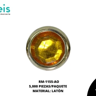 REMACHES METAL TACHE PIEDRA RM-1155-AO 8mm 5 MILL/PQT AMARILLO