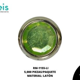 REMACHES METAL TACHE PIEDRA RM-1155-LI 8mm 5 MILL/PQT LIMON