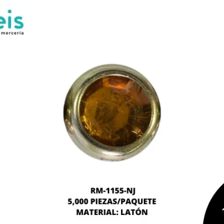 REMACHES METAL TACHE PIEDRA RM-1155-NJ 8mm 5 MILL/PQT NARANJA