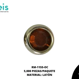 REMACHES METAL TACHE PIEDRA RM-1155-OC 8mm 5 MILL/PQT OCRE
