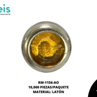 REMACHES METAL TACHE PIEDRA RM-1156-AO 5mm 10 MILL/PQT AMARILLO