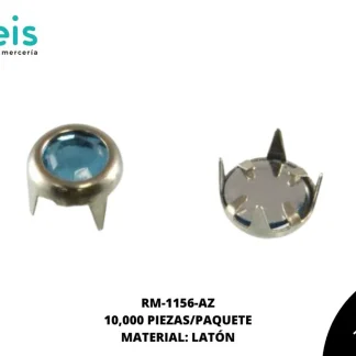REMACHES METAL TACHE PIEDRA RM-1156-AZ 5mm 10 MILL/PQT AZUL