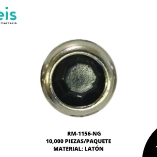 REMACHES METAL TACHE PIEDRA RM-1156-NG 5mm 10 MILL/PQT NEGRO