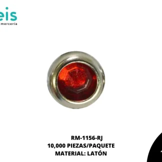 REMACHES METAL TACHE PIEDRA RM-1156-RJ 5mm 10 MILL/PQT ROJO
