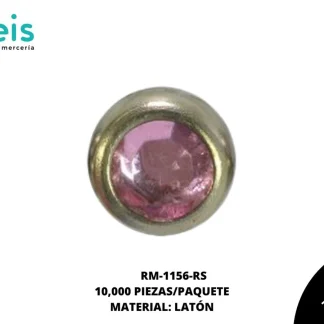 REMACHES METAL TACHE PIEDRA RM-1156-RS 5mm 10 MILL/PQT ROSA