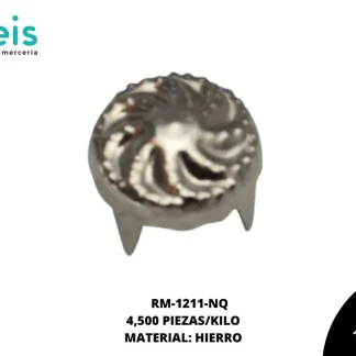 REMACHES METAL TACHE CIRCULAR RM-1211-NQ 8mm 4.5 MILL/PQT NIQUEL