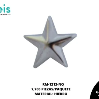 REMACHES METAL TACHE ESTRELLA RM-1212-NQ 10mm 7.7 MILL/PQT NIQUEL