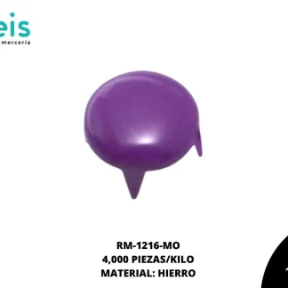 REMACHES METAL TACHE REDONDO RM-1216-MO 9mm 4 MILL/KILO MORADO