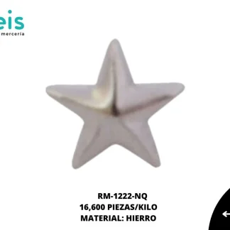 REMACHES METAL TACHE ESTRELLA RM-1222-NQ 7cmX7cm 16,600 PZ/PQT NIQUEL