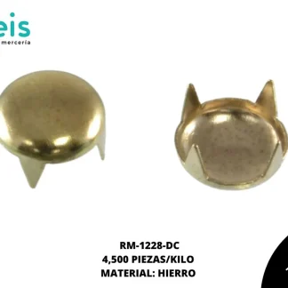 REMACHES METAL TACHE REDONDO RM-1228-DC 8mm 4,500 PZ/KILO CLARO