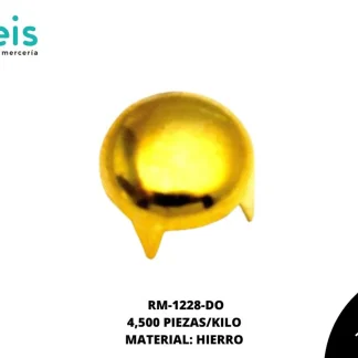 REMACHES METAL TACHE REDONDO RM-1228-DO 8mm 4,500 PZ/KILO DORADO