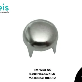 REMACHES METAL TACHE REDONDO RM-1228-NQ 8mm 4,500 PZ/KILO NIQUEL