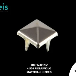 REMACHES METAL TACHE 4P CUADRADO RM-1229-NQ 10mmX10mm 3,000 PZ/PQT NIQUEL