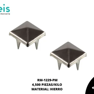 REMACHES METAL TACHE 4P CUADRADO RM-1229-PM 10mmX10mm 3,000 PZ/PQT PLOMO