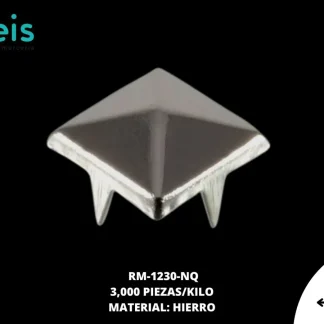 REMACHES METAL TACHE 4P CUADRADO RM-1230-NQ 10mmX10mm 3,000 PZ/PQT NIQUEL