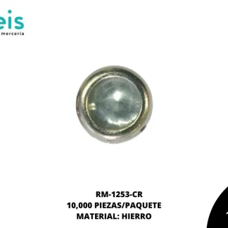 REMACHES METAL TACHE PIEDRA RM-1253-CR 6mm 10,000 PPZ/PQT CRISTAL