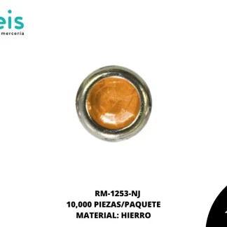 REMACHES METAL TACHE PIEDRA RM-1253-NJ 6mm 10,000 PPZ/PQT NARANJA