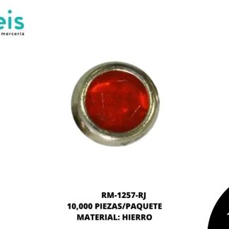 REMACHES METAL TACHE PIEDRA RM-1257-RJ 7mm 10,000 PPZ/PQT ROJO