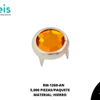 REMACHES METAL TACHE PIEDRA RM-1260-AN 9mm 5,000 PZ/PQT AMBAR