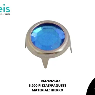 REMACHES METAL TACHE PIEDRA RM-1261-AZ 9mm 5,000 PZ/PQT AZUL