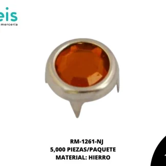 REMACHES METAL TACHE PIEDRA RM-1261-NJ 9mm 5,000 PZ/PQT NARANJA