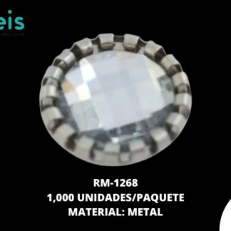 REMACHES METAL FLOR PIEDRA RM-1268 12mm 1,000 PZ/PQT