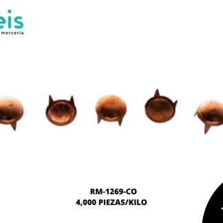 REMACHES METAL TACHE REDONDO RM-1269-CO 9mm 4 MILL/KILO COBRE