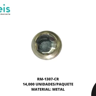 REMACHES METAL TACHE PIEDRA ADHESIVO RM-1307-CR 5mm 14,000 PZ/PQT CRISTAL
