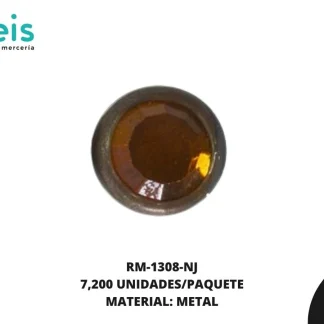 REMACHES METAL TACHE PIEDRA ADHESIVO RM-1308-NJ 6mm 7,200 PZ/PQT NARANJA
