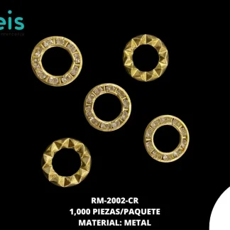 REMACHES METAL OJILLO RM-2002-CR 17mm 1,000 PZ/PQT NIQUEL/CRISTAL