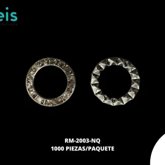 REMACHES METAL OJILLO RM-2003-NQ 22mm 1,000 PZ/PQT NIQUEL/CRISTAL