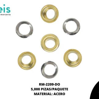 OJILLO LATON BASE ACERO 1/8(3mm) REF: 300 DORADO 5 mill/pqt