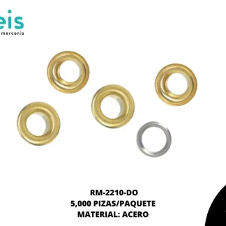 OJILLO LATON BASE ACERO 3/16(5mm) REF: 350 DORADO 5 mill/pqt