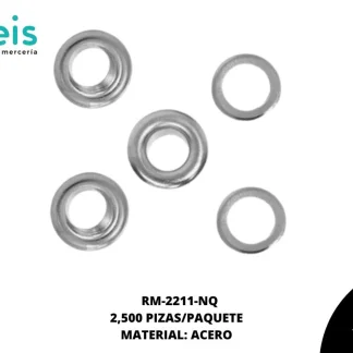 OJILLO LATON BASE ACERO 1/4(6mm) REF: 400 NIQUEL 2.5 mill/pqt