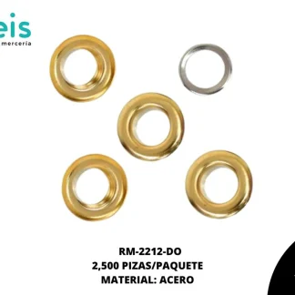 OJILLO LATON BASE ACERO 5/16(8mm) REF: 600 DORADO 2.5 mill/pqt