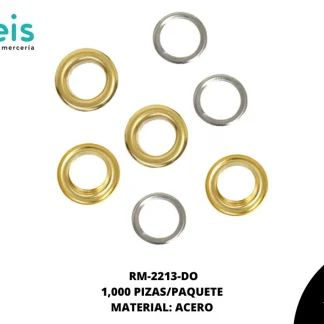 OJILLO LATON BASE ACERO (10mm) REF: 800 DORADO 1 mill/pqt