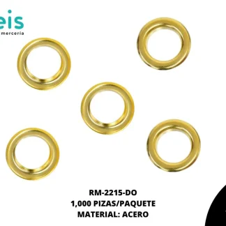 OJILLO LATON BASE ACERO (12mm) REF: 1000 DORADO 1 mill/pqt
