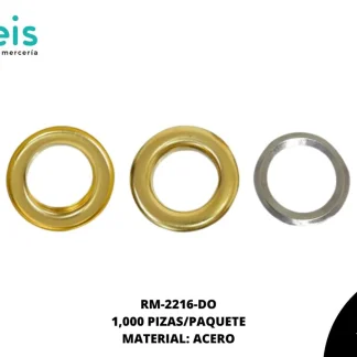 OJILLO LATON BASE ACERO 1/2(14mm) REF: 1200 DORADO 1 mill/pqt
