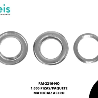 OJILLO LATON BASE ACERO 1/2(14mm) REF: 1200 NIQUEL 1 mill/pqt