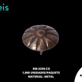 REMACHES METAL TAPICERIA RM-2250-CO 16mmX15mm 1 MILL/PQT COBRE