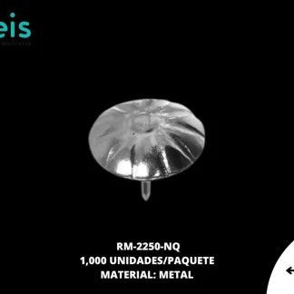 REMACHES METAL TAPICERIA RM-2250-NQ 16mmX15mm 1 MILL/PQT NIQUEL