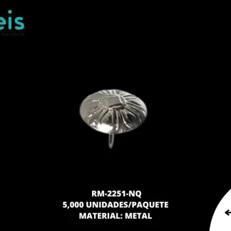 REMACHES METAL TAPICERIA RM-2251-NQ 10mmX10mm 5 MILL/KILO NIQUEL