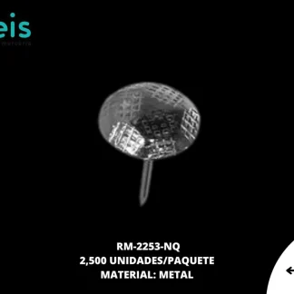 REMACHES METAL TAPICERIA RM-2253-NQ 15mmX12mm 2,500 PZ/PQT NIQUEL