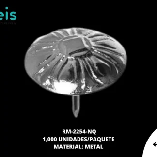 REMACHES METAL TAPICERIA RM-2254-NQ 16mmX15mm 1 MILL/PQT NIQUEL