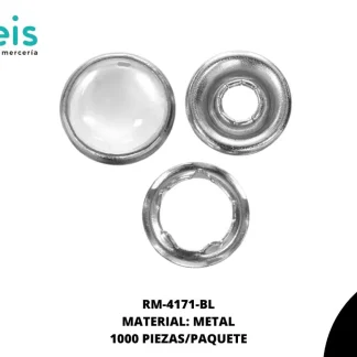 REMACHES METAL BROCHE PERLA RM-4171-BL 9.5mm 1,000 PZ/PQT BLANCO