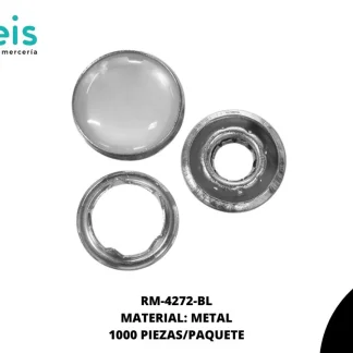 REMACHES METAL BROCHE PERLA RM-4272-BL 11mm 1,000 PZ/PQT BLANCO