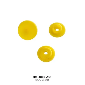 REMACHES PLASTICO BROCHE RM-4306-AO 11.5mm 1,000 PZ/PQT AMARILLO