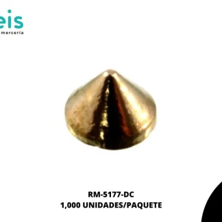 REMACHES METAL CODO RM-5177-DC 10mm 1,000 PZ/PQT DORADO