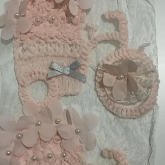 PARCHES LENTEJUELA TRICICLO FLORAL SFS-24 ROSA